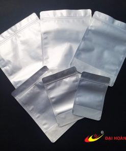 Túi zip đáy đứng - BẠC